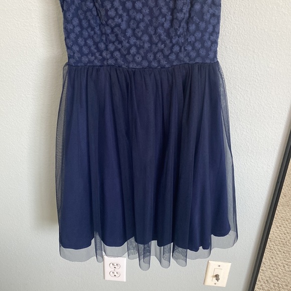 Navy Tulle Dress - Picture 3 of 4